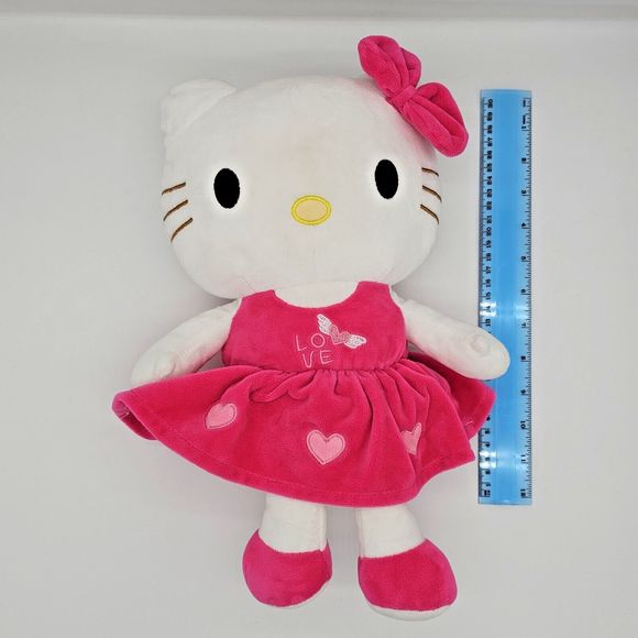 Hello Kitty Plush Doll 15" Pink Love Hearts Wings Girl Gift Stuffed Animal Toy - Picture 6 of 8